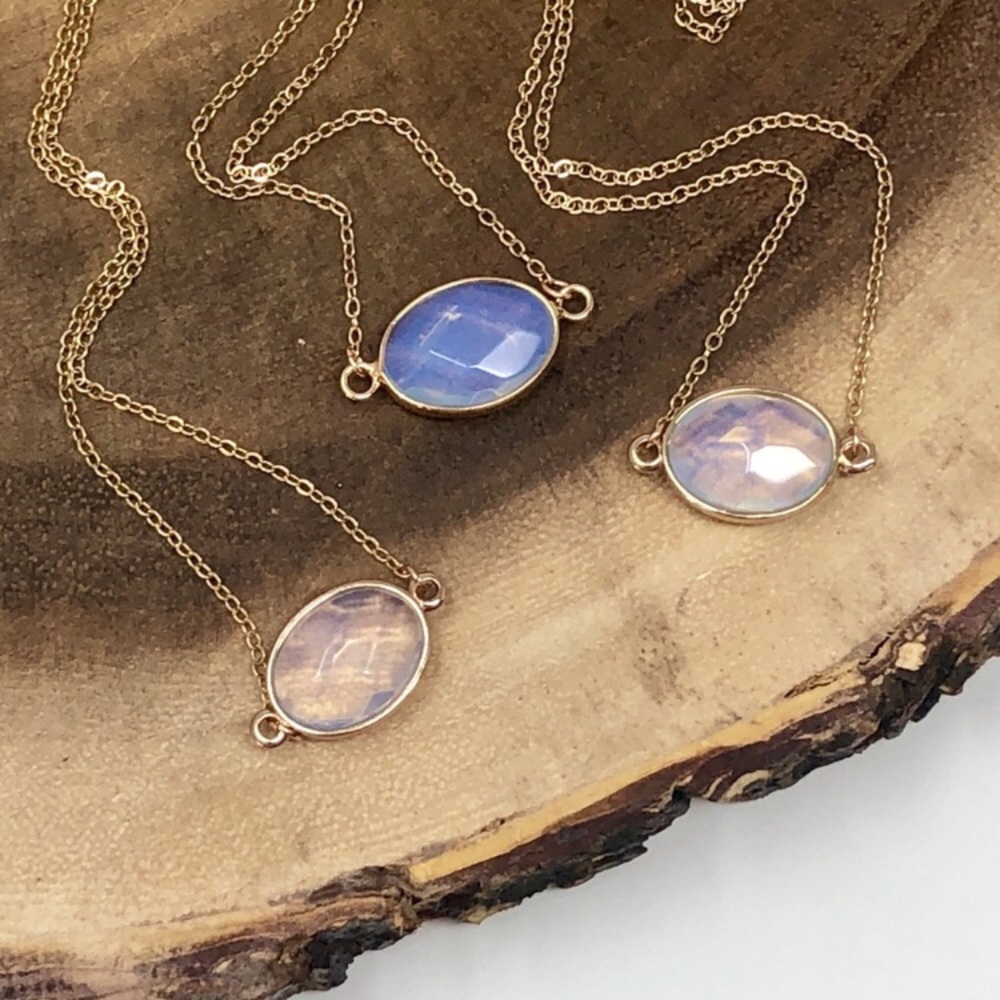 ❗️LAST❗️14K Rose Gold Plated Moonstone Choker - Picture 8 of 8
